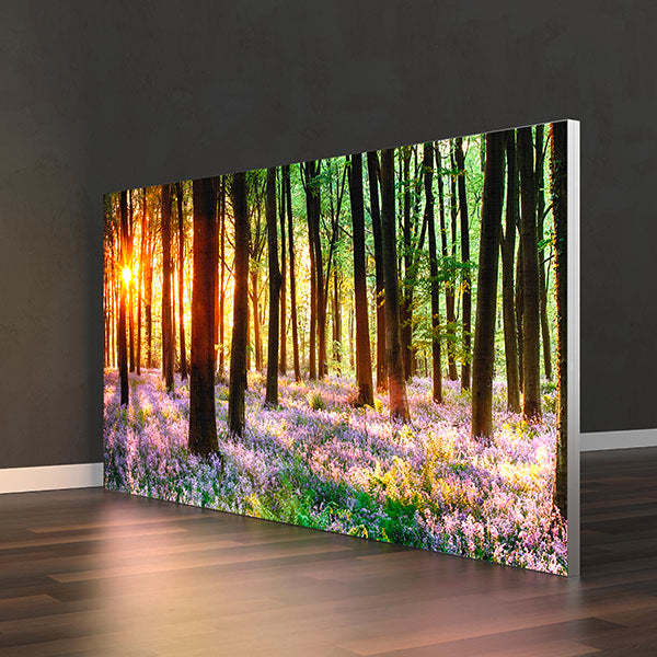 Leuchtrahmen im Panoramaformat